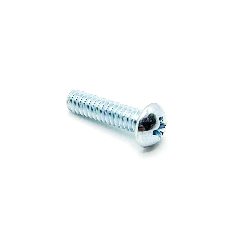 #10-24 x 3/4in UNC Phillips Round Machine Screw Clear Zinc