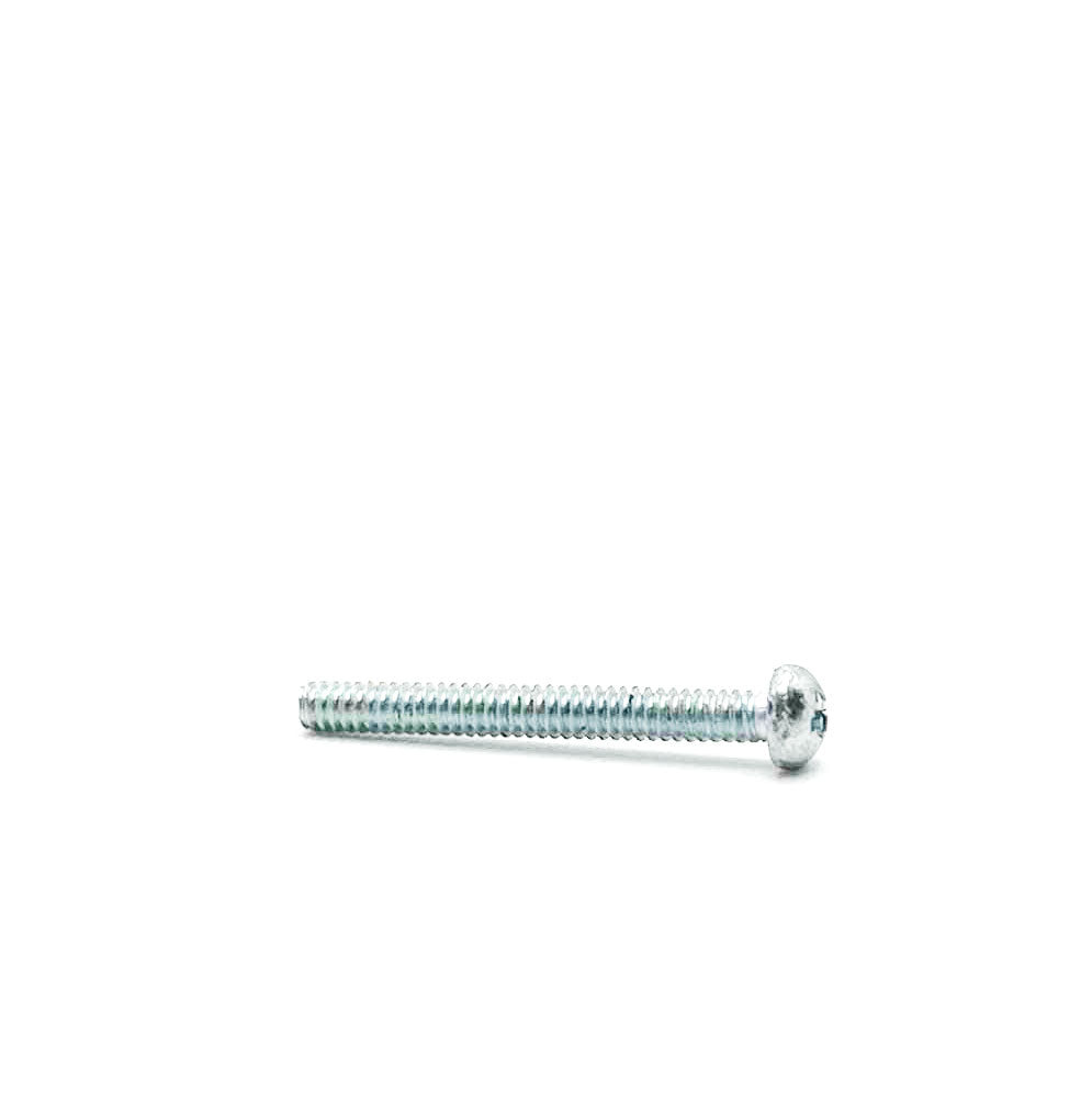 #4-40 x 1in UNC Phillips Round Machine Screw Clear Zinc