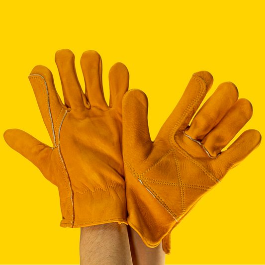 Advanced Gloves Premium Leather Driver Gloves with Double Palm Patch S-413P
