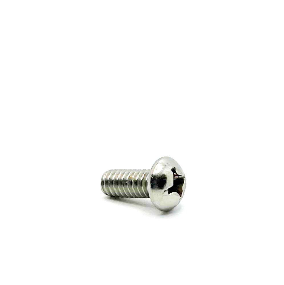 #12-24 x 1/2in UNC Stainless Steel Phillips Round Machine Screw
