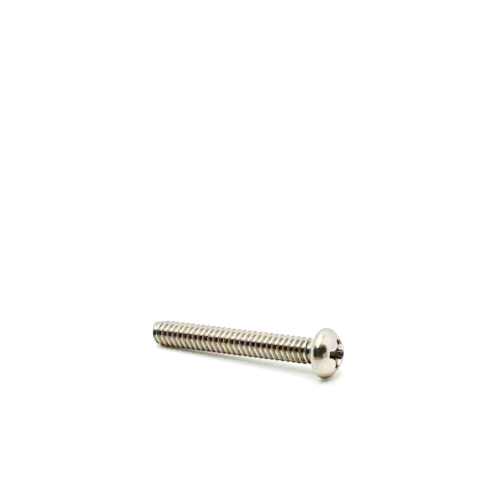 #6-32 x 1in UNC Stainless Steel Phillips Round Machine Screw