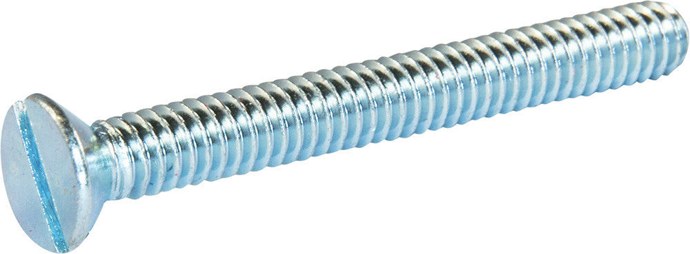 10-32 x 1/2 Slotted Flat Machine Screw Zinc Plated