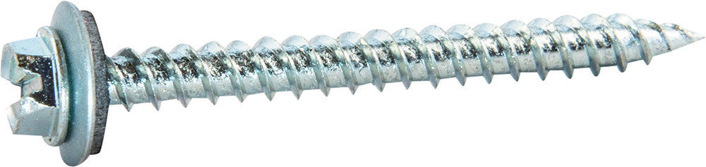 10 x 3/4 Slotted Hex Washer Self Piercing Screw Zinc Plated w/ Neo (5/16 drive)