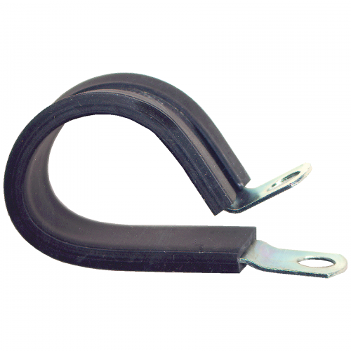 1 3/4 Rubber Tubing Clamp Yellow Zinc