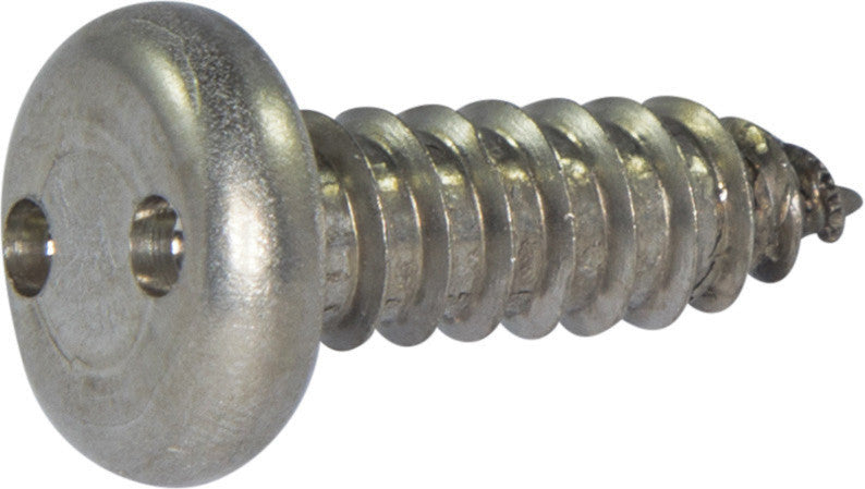 14 x 3/4 Tamper Resistant Drilled Spanner Pan Head Sheet Metal Screw 18-8 Stainless Steel