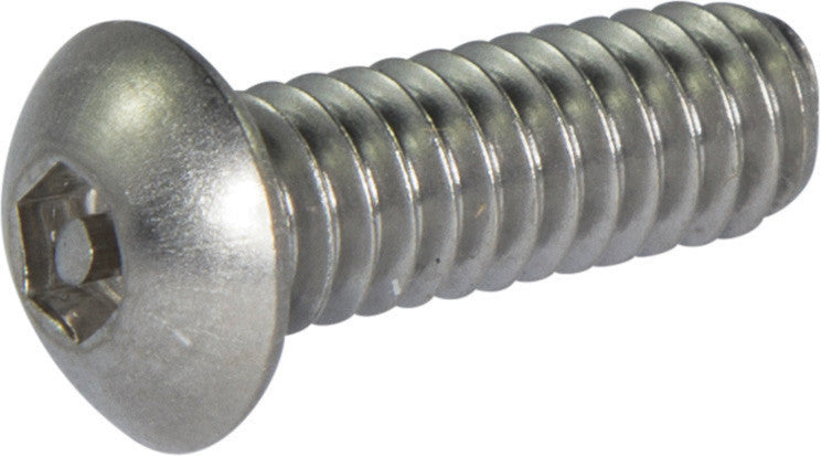 M5-0.80 x 20 Tamper Resistant Hex Button Head Socket Machine Screw 18-8 Stainless Steel -Metric (5/32)