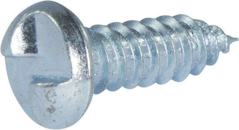 12 x 3/4 Tamper Resistant One Way Round Head Sheet Metal Screw Zinc