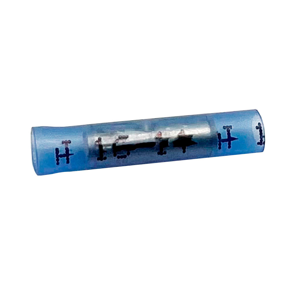 16-14 AWG Butt Blue Fully Insulated