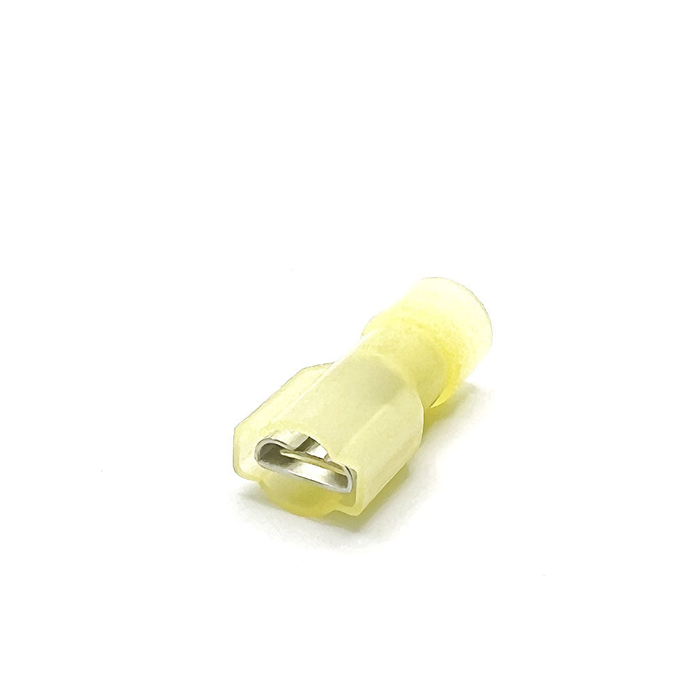 12-10 AWG .250 Female Disconnect Yellow Nylon