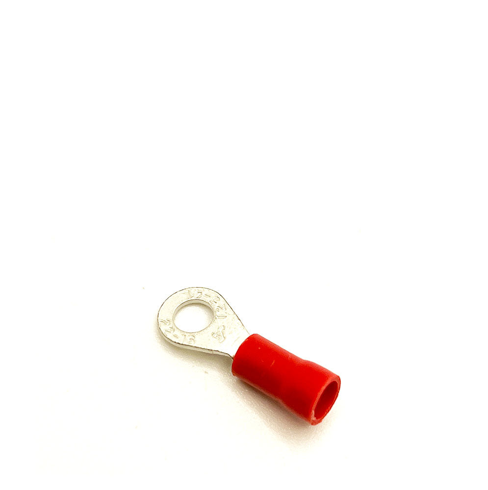 22-18 Red #6 Ring Terminal Vinyl