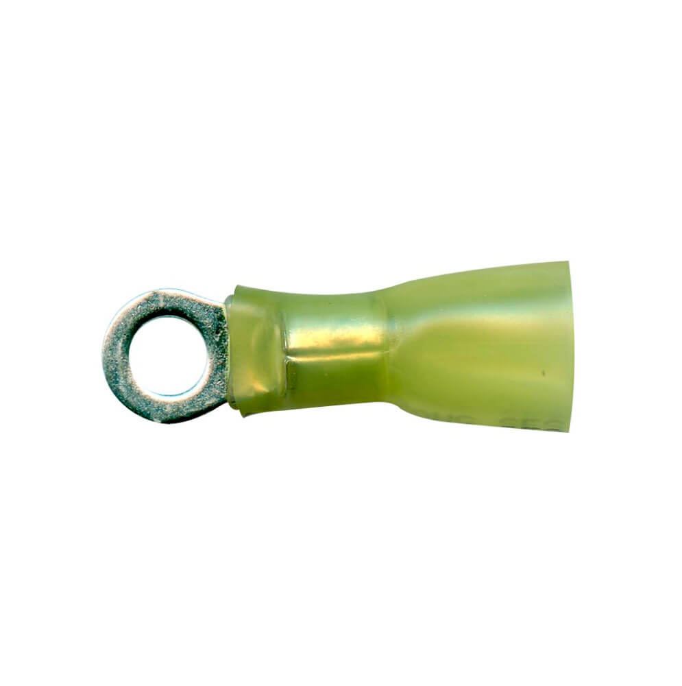 12-10 AWG #8 Ring Yellow Heat Shrink