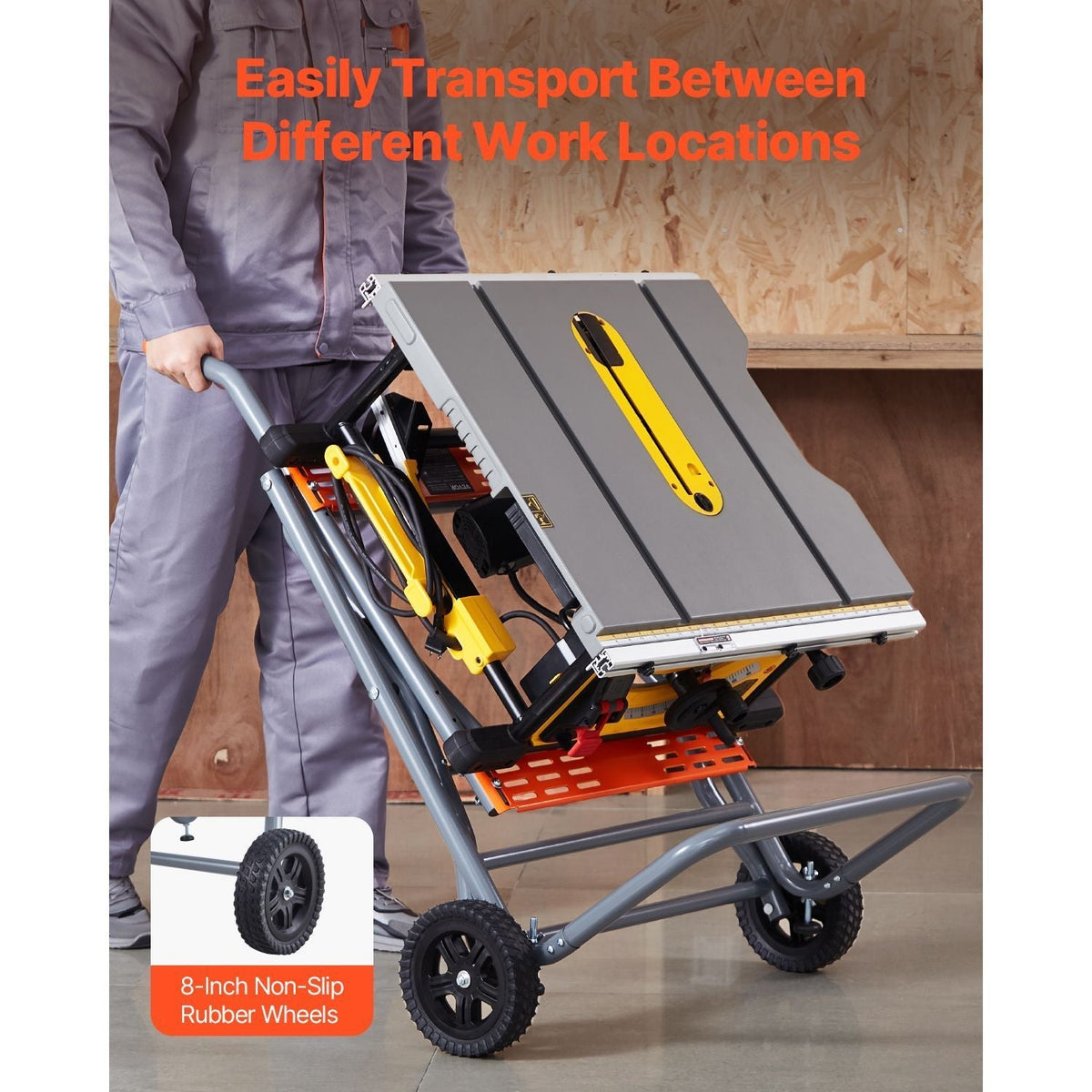 Portable Table Saw Stand 350 lbs Load Capacity