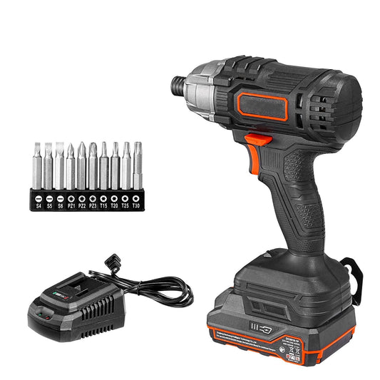 Impact Driver 1/4 Inch 20V Cordless Impact Driver Kit with Battery and Charger