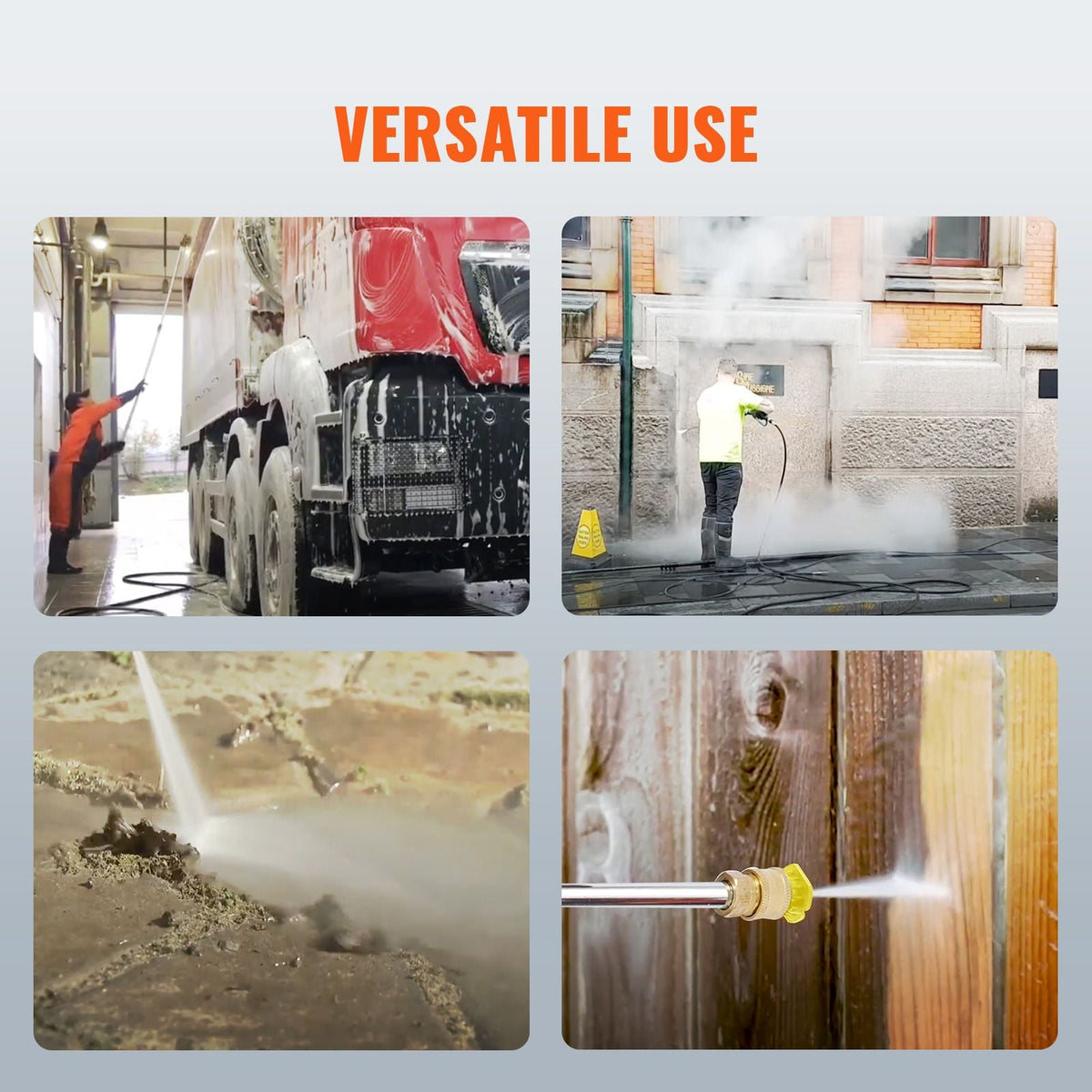 Gas Pressure Washer 4400 PSI 4.0 GPM Spray Gun and Extension Wand