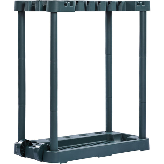 Garden Tool Organizer 10 Slots Yard Tool Rack for Garage Organization and Storage