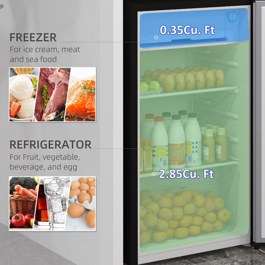 3.2 Cu.Ft Mini Fridge Freezer