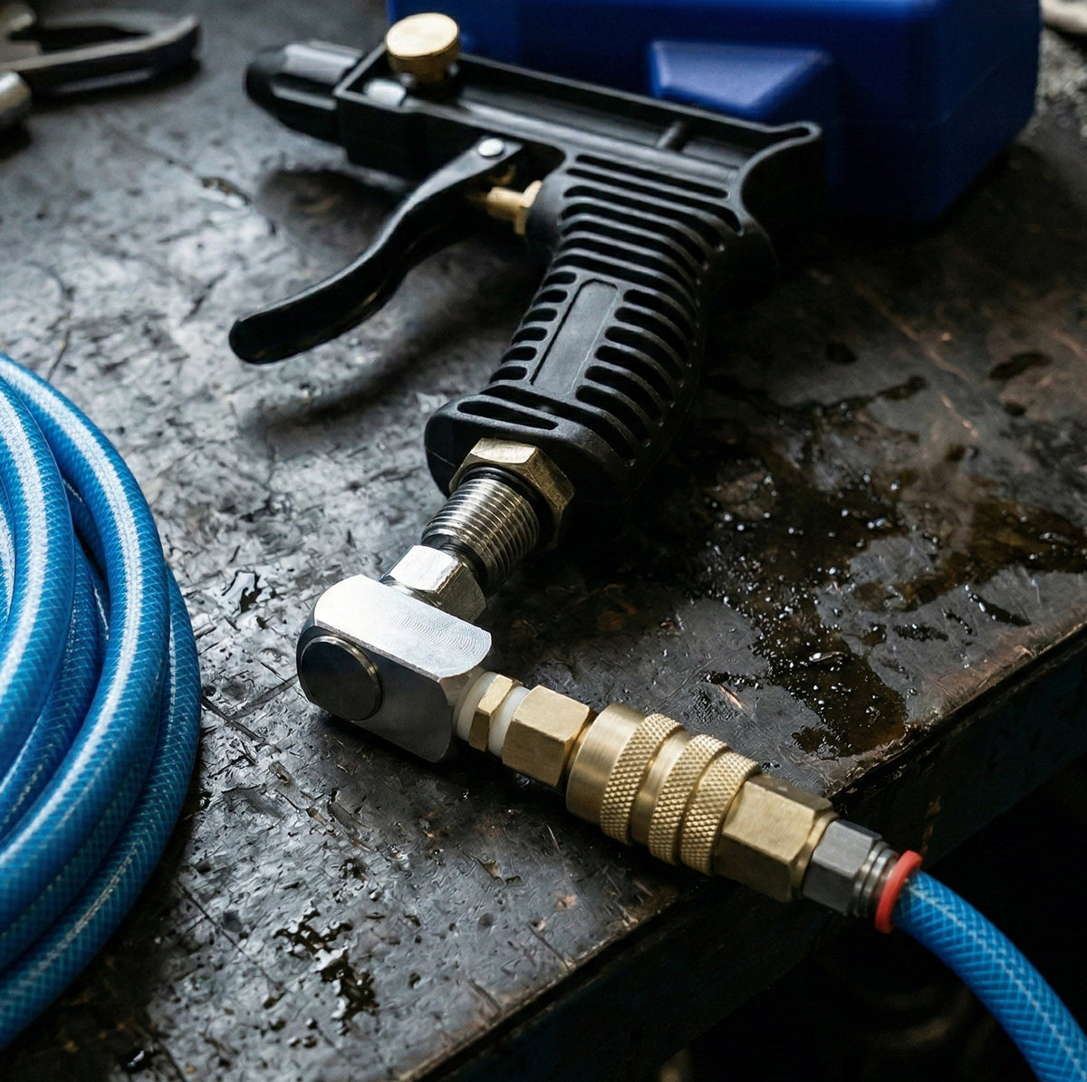 Professional Swivel Air Connector Kit - 120 PSI with Teflon Seal & Male Adapter (AI-112-1)