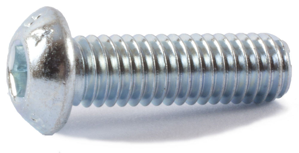 M5-0.80 x 30 Button Socket Cap Screw 12.9 ISO 7380 CR+3 Zinc
