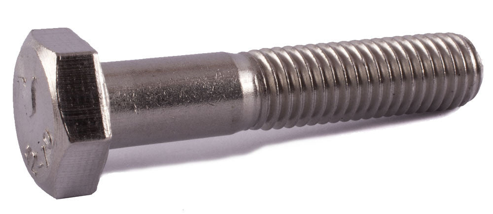M5-0.80 x 40 Hex Cap Screw DIN 931 A2 (18-8) Stainless Steel