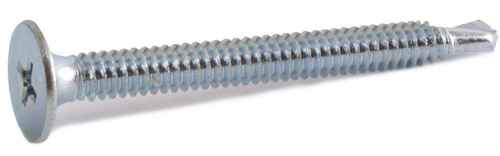 10-24 x 1 1/4 Phillips Wafer Self Drilling Screw Zinc Plated (T3)