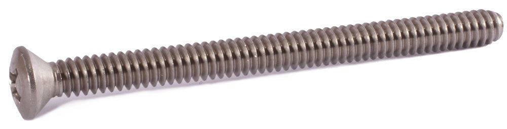 10-32 x 2 1/2 Phillips Oval Machine Screw 18-8 (A2) Stainless Steel