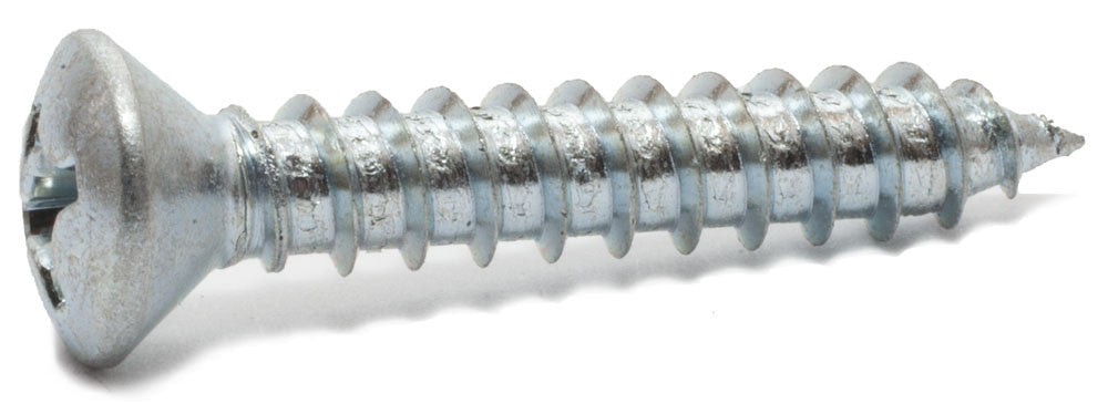 14 x 2 1/2 Phillips Oval Sheet metal Screw Zinc Plated