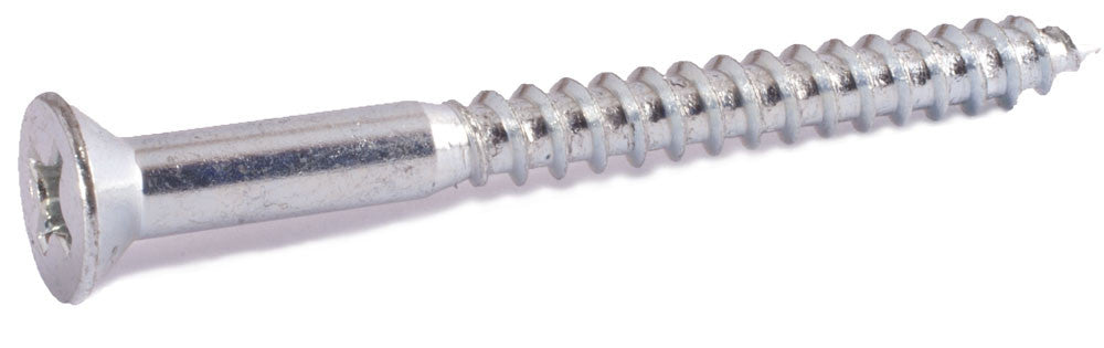7 x 1 1/4 Phillips Flat Wood Screw Zinc Plated