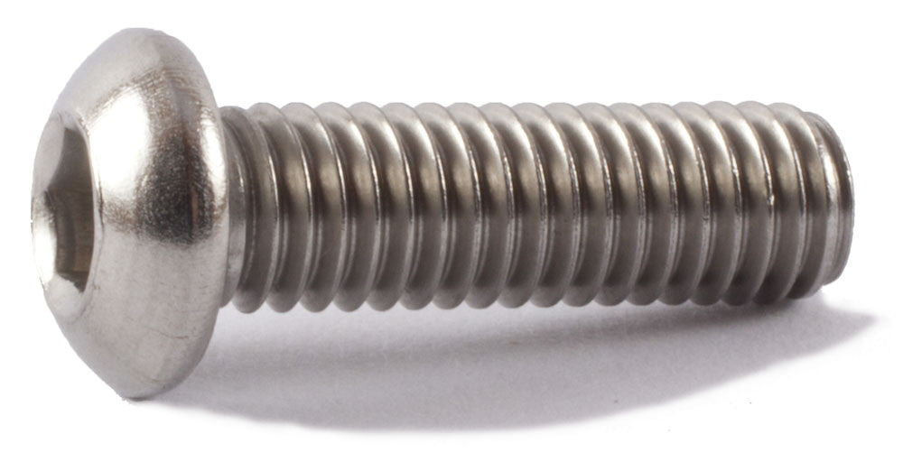 M3-0.50 x 16 Button Socket Cap Screw ISO 7380 18-8 (A2) Stainless Steel - Metric