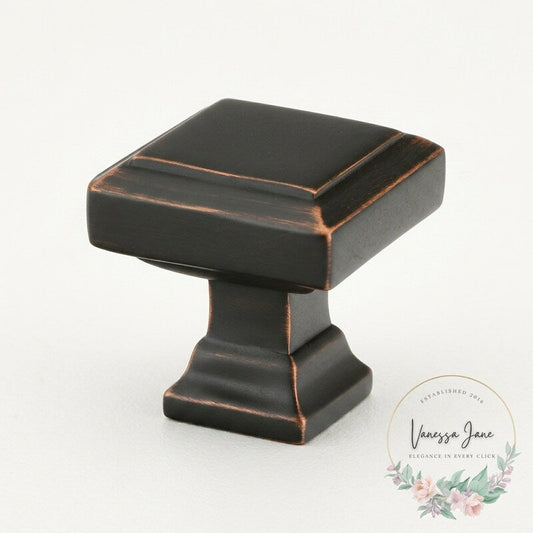 Emtek 86296 American Designer 1-5/8 Inch Square Cabinet Knob