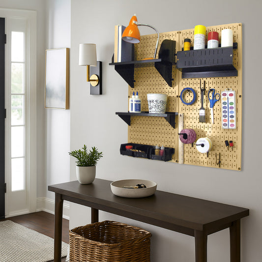 Craft & Hobby Pegboard Organizer Kit - Pegboard With Accessories