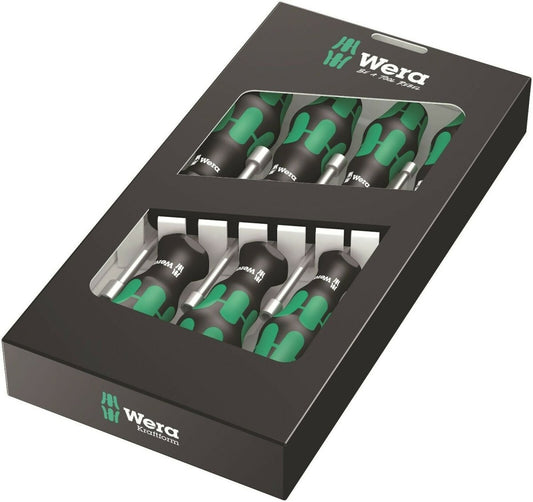 Wera 395 HOLO/7 Kraftform Plus Hollow Shaft Nut Driver Set Metric 05029510001