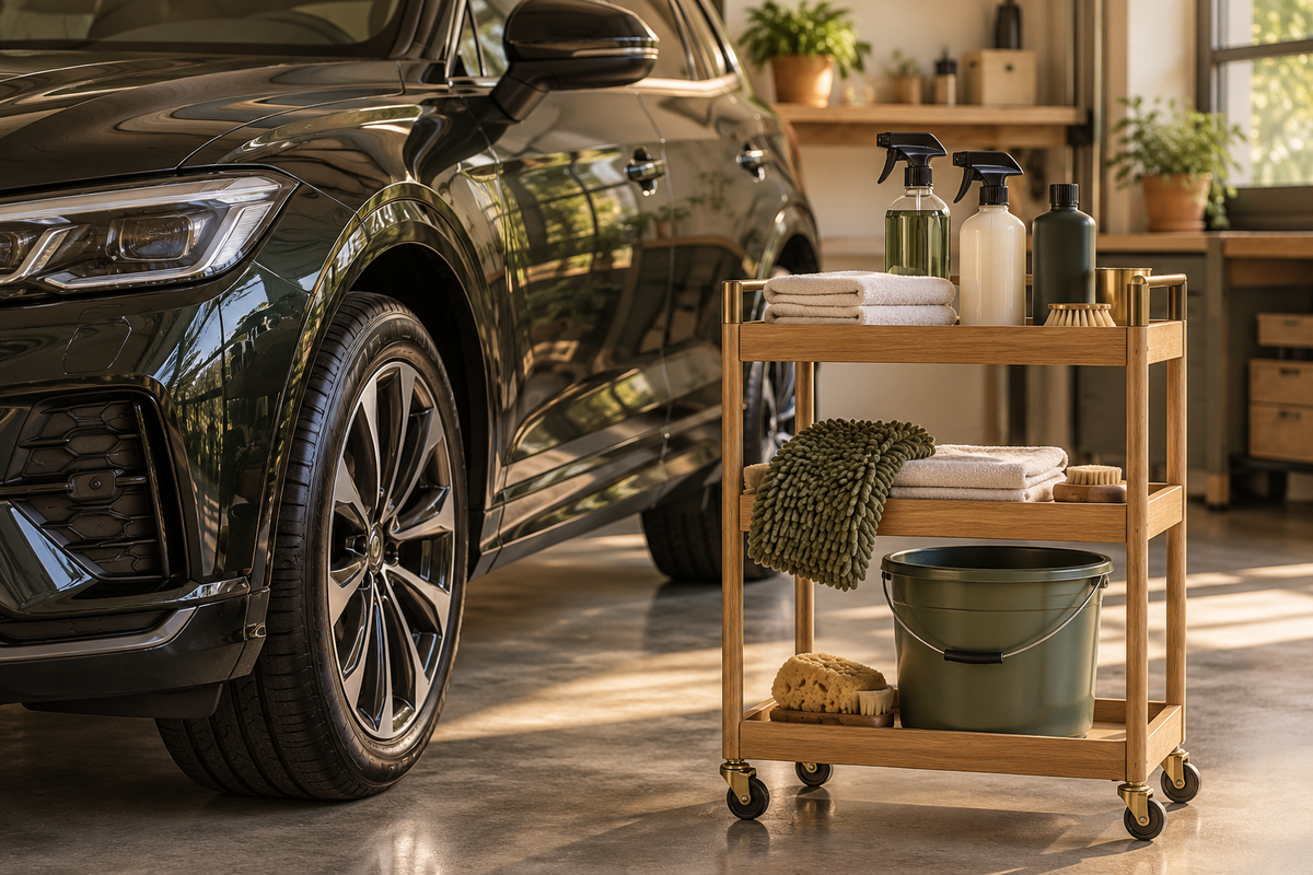 Car Wash & Detailing — coordinated warm natural DIY category image