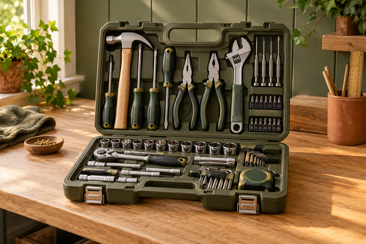 Repair Tools & Supplies — coordinated warm natural DIY category image