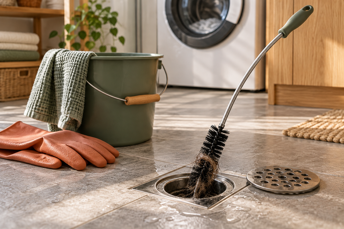 Laundry Room Cleaning & Drain Care — distinct DIY category photograph