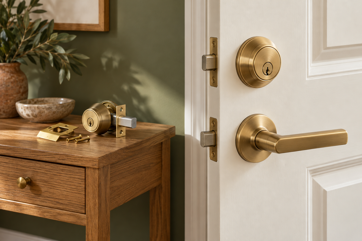 Maintenance & Safety Door Security — coordinated warm natural DIY category image