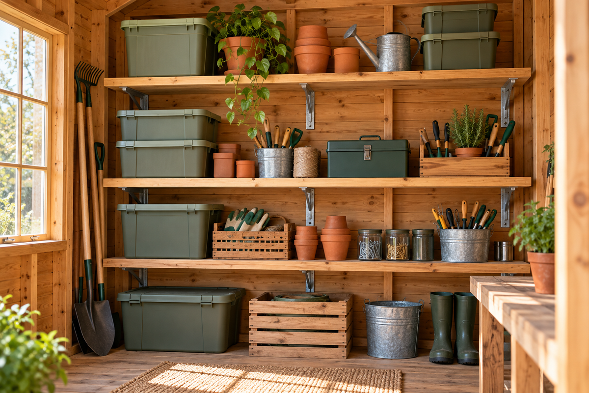 Shed Organization & Shelving — distinct DIY category photograph