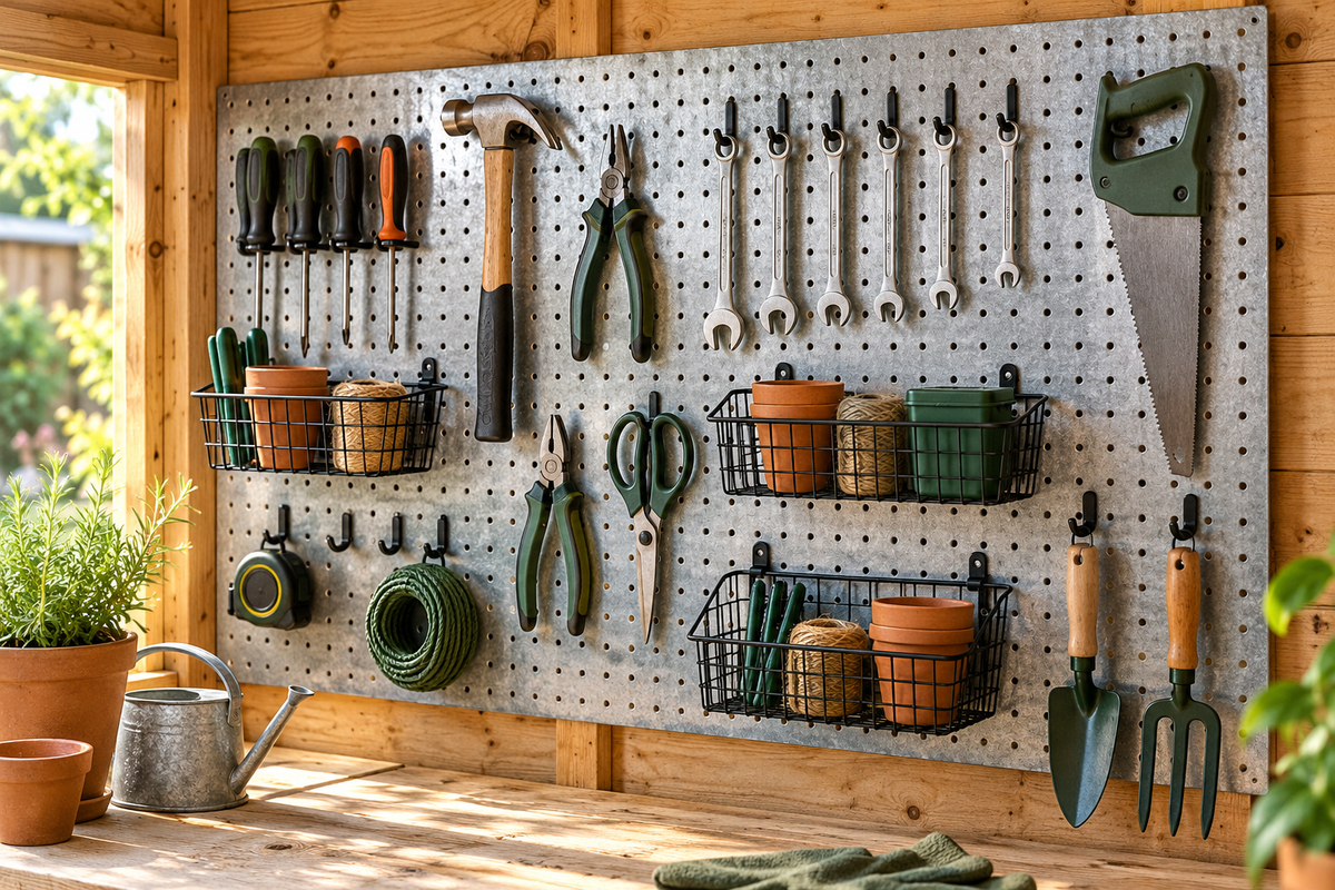 Shed Pegboards & Accessories — distinct DIY category photograph