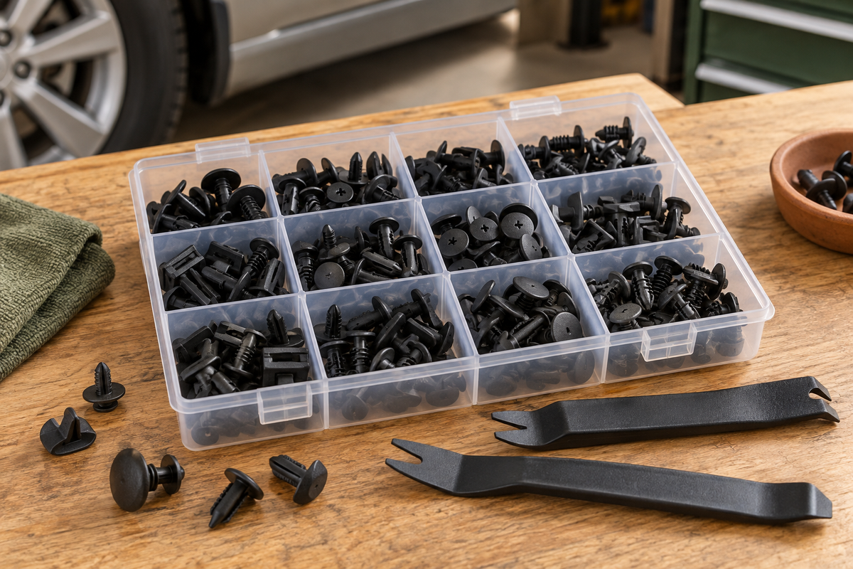 Workbench Automotive Clips & Retainers — coordinated warm natural DIY category image