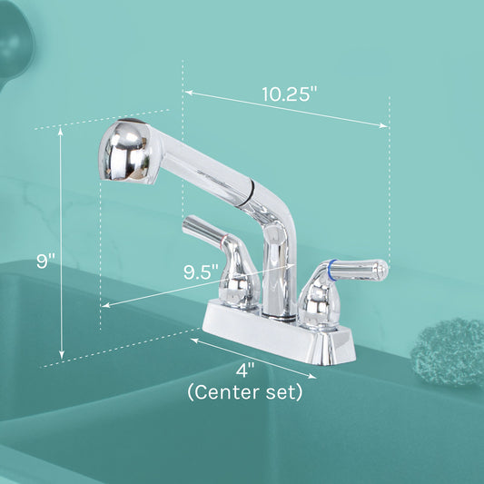 Tehila Chrome Finish Pull-Out Faucet