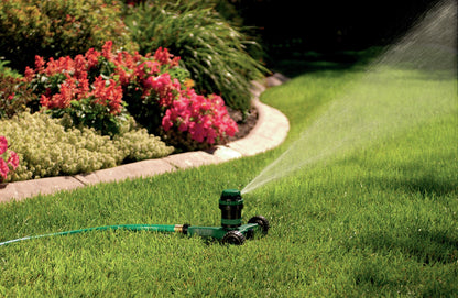 H2O-Six® Gear-Drive Sprinkler on Plastic Wheel Base 58572