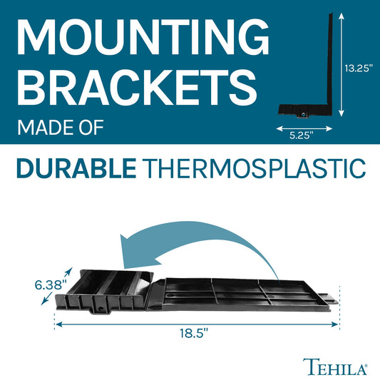 Tehila Black Wall Mounting Kit for Tehila Standard Sinks