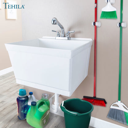 Tehila White Wall Mounting Kit for Tehila Standard Sinks