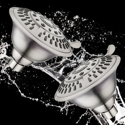 9-Spray Rain Shower Head-Angle Adjustable Fixed Shower Head