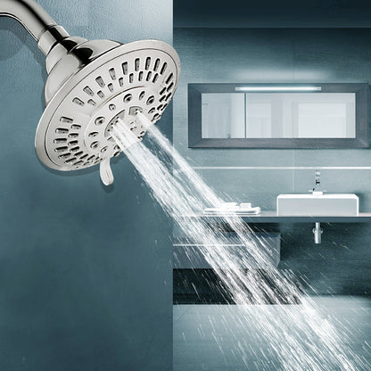 9-Spray Rain Shower Head-Angle Adjustable Fixed Shower Head