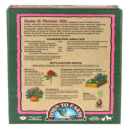 Down To Earth Rose and Flower Mix 4-8-4