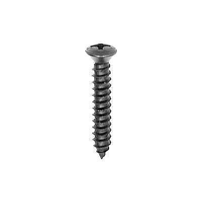 #8 x 1in #6 Head Phillips Oval Tapping Screw Black Oxide