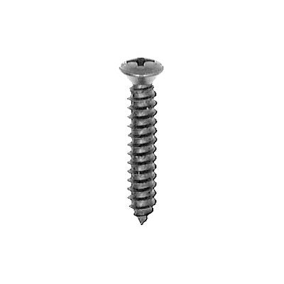 #10 x 1in #8 Head Phillips Oval Tapping Screw Black Oxide