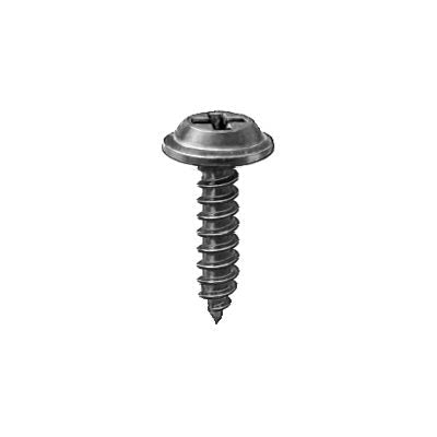 #8 x 5/8in Phillips Flat Top Washer Tapping Screw Black E-Coat