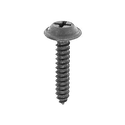 #10 x 1in Phillips Flat Top Washer Tapping Screw Black E-Coat