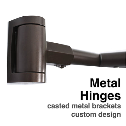 44 in. to 70 in. Double Curved Shower Rod (Oil-Rubbed Bronze Finish)